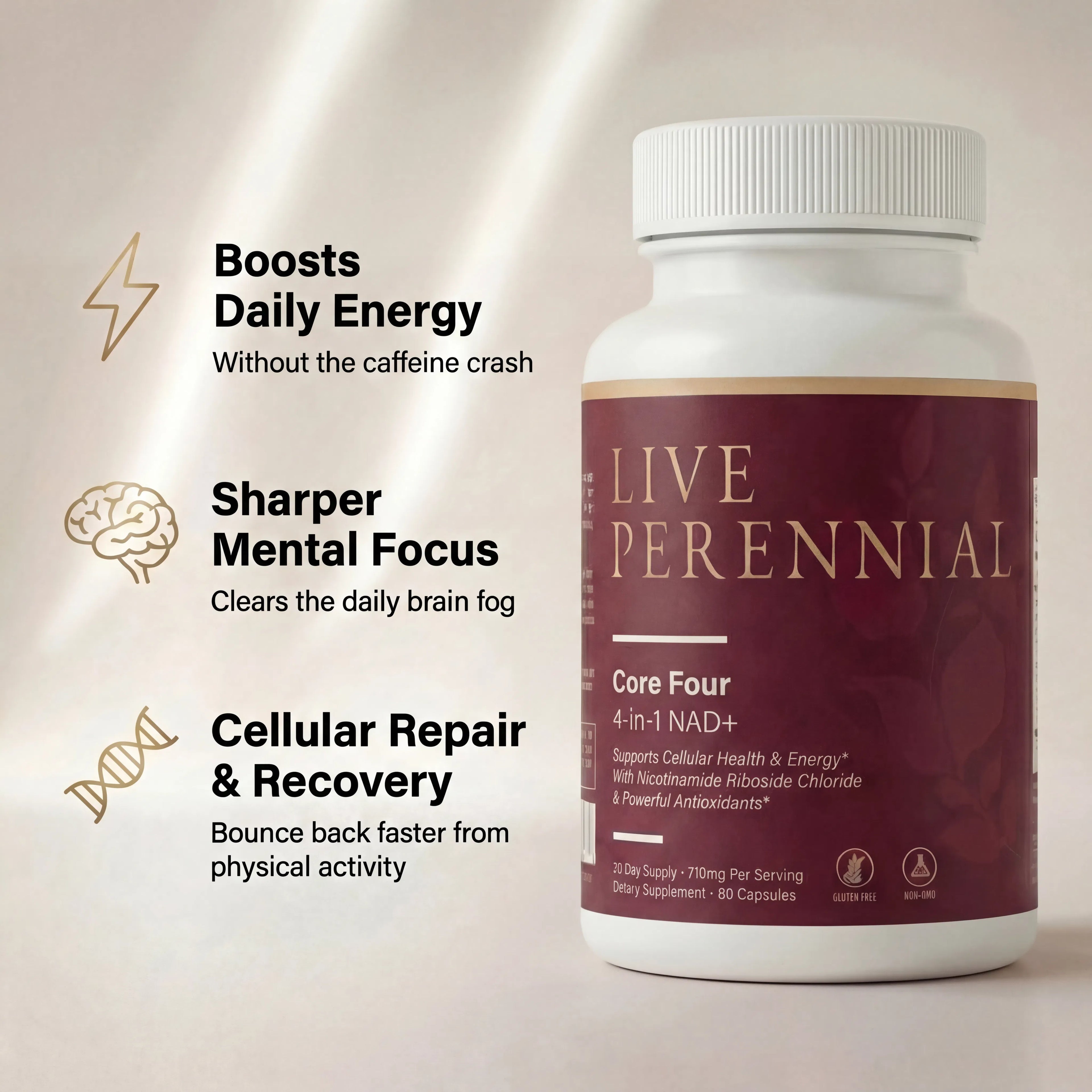 90 Day Serving - CoreFour NAD+ Daily 4-in-1